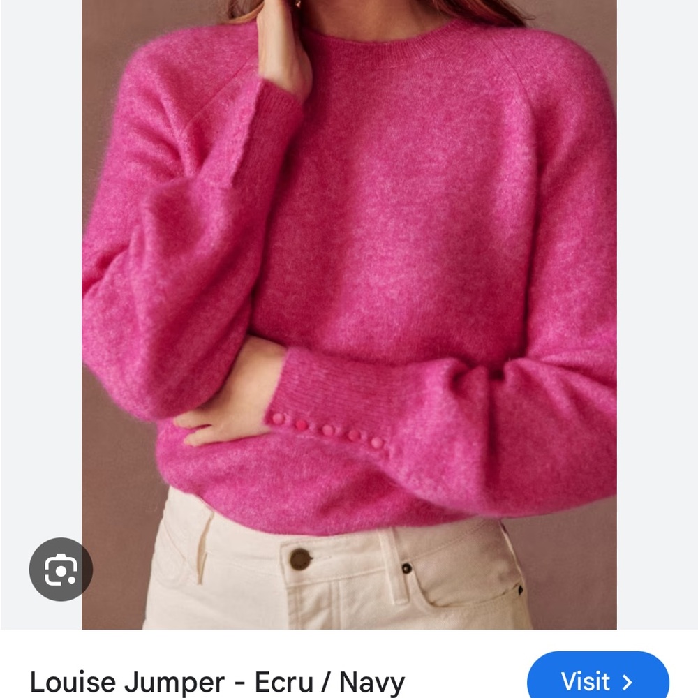 Sezane Louise Jumper Magnolia - Size S